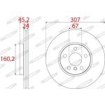 Bremsscheibe DDF2637C