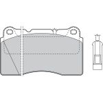Valeo 598309 Bremsbelagsatz, Scheibenbremse Valeo 598309 Bremsbelagsatz, Scheibenbremse