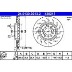 ATE 24.0130-0213.2 Bremsscheibe