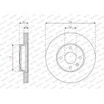 Ferodo DDF2540C Bremsscheibe PREMIER Ferodo DDF2540C Bremsscheibe PREMIER