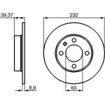 BOSCH 0 986 478 492 Bremsscheibe
