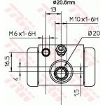 Radbremszylinder BWF317 Radbremszylinder BWF317