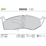 Valeo 598556 Bremsbelagsatz, Scheibenbremse Valeo 598556 Bremsbelagsatz, Scheibenbremse