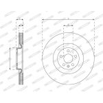 Ferodo DDF2853C Bremsscheibe PREMIER Ferodo DDF2853C Bremsscheibe PREMIER