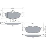 Bremsbelagsatz, Scheibenbremse 0 986 460 938 Bremsbelagsatz, Scheibenbremse 0 986 460 938