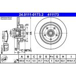 Bremsscheibe 24.0111-0173.2