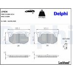 Delphi LP836 Bremsbelagsatz, Scheibenbremse Delphi LP836 Bremsbelagsatz, Scheibenbremse