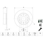 BOSCH 0 986 479 099 Bremsscheibe 255x9,6mm, 5x112, voll, beschichtet BOSCH 0 986 479 099 Bremsscheibe 255x9,6mm, 5x112, voll, beschichtet