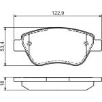 BOSCH 0 986 494 132 Bremsbelagsatz, Scheibenbremse BOSCH 0 986 494 132 Bremsbelagsatz, Scheibenbremse