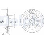 Delphi BG2617 Bremsscheibe Delphi BG2617 Bremsscheibe