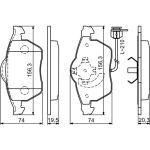 BOSCH 0 986 494 050 Bremsbelagsatz, Scheibenbremse BOSCH 0 986 494 050 Bremsbelagsatz, Scheibenbremse