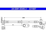 Bremsschlauch 24.5281-0345.3 Bremsschlauch 24.5281-0345.3