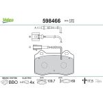 Valeo 598466 Bremsbelagsatz, Scheibenbremse Valeo 598466 Bremsbelagsatz, Scheibenbremse
