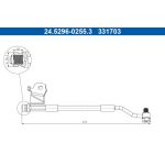 Bremsschlauch 24.5296-0255.3 Bremsschlauch 24.5296-0255.3
