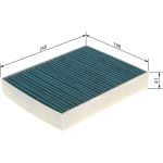 BOSCH 0 986 628 543 Innenraumfilter BOSCH 0 986 628 543 Innenraumfilter