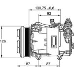 Mahle ACP 54 000P Kompressor, Klimaanlage BEHR Premium Line