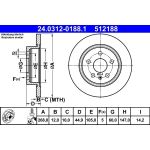 Bremsscheibe 24.0312-0188.1