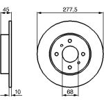Bremsscheibe 0 986 479 105 Bremsscheibe 0 986 479 105