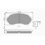 Ferodo FDB1455 Bremsbelagsatz, Scheibenbremse PREMIER ECO FRICTION Ferodo FDB1455 Bremsbelagsatz, Scheibenbremse PREMIER ECO FRICTION