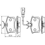 BOSCH 0 986 494 025 Bremsbelagsatz, Scheibenbremse BOSCH 0 986 494 025 Bremsbelagsatz, Scheibenbremse