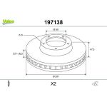Valeo 197138 Bremsscheibe Valeo 197138 Bremsscheibe