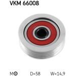 Spannrolle, Keilrippenriemen VKM 66008 Spannrolle, Keilrippenriemen VKM 66008