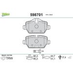 Valeo 598701 Bremsbelagsatz, Scheibenbremse Valeo 598701 Bremsbelagsatz, Scheibenbremse