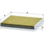 MANN-FILTER FP 1828 Innenraumfilter FreciousPlus Aktivkohlefilter mit Polyphenol, antibakteriell, Feinstaubfilter (PM 2.5)