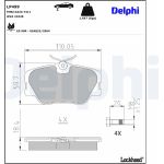 Delphi LP499 Bremsbelagsatz, Scheibenbremse Delphi LP499 Bremsbelagsatz, Scheibenbremse
