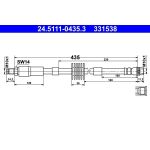 Bremsschlauch 24.5111-0435.3 Bremsschlauch 24.5111-0435.3