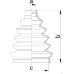 Faltenbalgsatz, Antriebswelle J2871000 Faltenbalgsatz, Antriebswelle J2871000