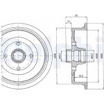 Delphi BF284 Bremstrommel
