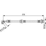 BOSCH 1 987 481 649 Bremsschlauch BOSCH 1 987 481 649 Bremsschlauch
