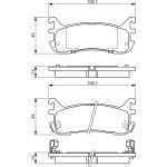 BOSCH 0 986 494 341 Bremsbelagsatz, Scheibenbremse BOSCH 0 986 494 341 Bremsbelagsatz, Scheibenbremse