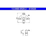 Zubehörsatz, Scheibenbremsbelag 13.0460-0520.2 Zubehörsatz, Scheibenbremsbelag 13.0460-0520.2