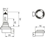 Glühlampe, Nebelscheinwerfer 1 987 302 085 Glühlampe, Nebelscheinwerfer 1 987 302 085