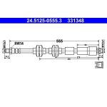 ATE 24.5125-0555.3 Bremsschlauch ATE 24.5125-0555.3 Bremsschlauch
