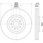 Bremsscheibe 8DD 355 109-131