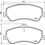 Bremsbelagsatz, Scheibenbremse 8DB 355 014-221 Bremsbelagsatz, Scheibenbremse 8DB 355 014-221