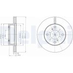 Delphi BG4271 Bremsscheibe Delphi BG4271 Bremsscheibe