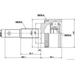Herth+Buss Jakoparts J2821153 Gelenksatz, Antriebswelle