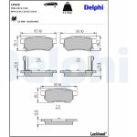 Delphi LP625 Bremsbelagsatz, Scheibenbremse Delphi LP625 Bremsbelagsatz, Scheibenbremse