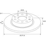 Valeo 672627 Bremsscheibe COATED