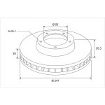 Bremsscheibe 672914 Bremsscheibe 672914