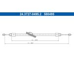 ATE 24.3727-0495.2 Seilzug, Feststellbremse