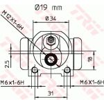 TRW BWD126 Radbremszylinder TRW BWD126 Radbremszylinder