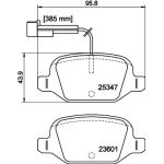 Bremsbelagsatz, Scheibenbremse 8DB 355 019-631 Bremsbelagsatz, Scheibenbremse 8DB 355 019-631