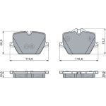 Bremsbelagsatz, Scheibenbremse 0 986 460 057 Bremsbelagsatz, Scheibenbremse 0 986 460 057
