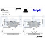 Delphi LP839 Bremsbelagsatz, Scheibenbremse Delphi LP839 Bremsbelagsatz, Scheibenbremse