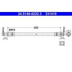 Bremsschlauch 24.5140-0222.3 Bremsschlauch 24.5140-0222.3
